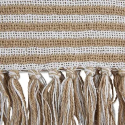 Brown Stone Square Stripes Throw-Kirkland's Home Sale