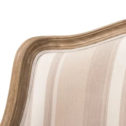 Brown Striped Upholstered Accent Chair-Kirkland's Home Shop