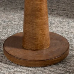 Brown Tapered Base Velvet Shade Floor Lamp-Kirkland's Home Discount
