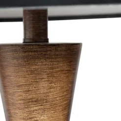 Brown Tapered Base Velvet Shade Table Lamp-Kirkland's Home Outlet