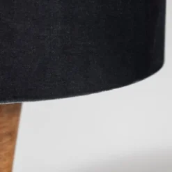Brown Tapered Base Velvet Shade Table Lamp-Kirkland's Home Outlet