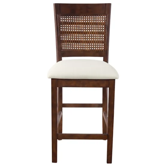 Brown Wilbur Cane Back Counter Stools, Set Of 2-Kirkland's Home Best Sale