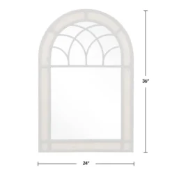 Brown Wood And Black Metal Arch Frame Mirror-Kirkland's Home Outlet