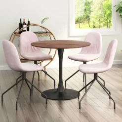 Brown Wood And Black Metal Bistro Dining Table-Kirkland's Home Cheap