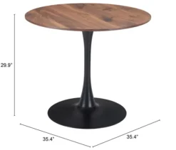Brown Wood And Black Metal Bistro Dining Table-Kirkland's Home Cheap