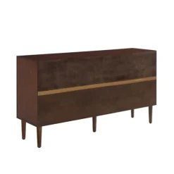 Brown Wood And Gold 4-Door Cabinet-Kirkland's Home New