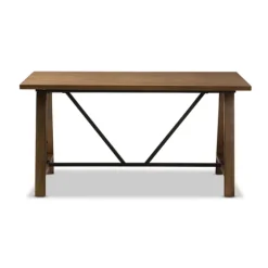 Brown Wood And Metal Linear Base Desk-Kirkland's Home New