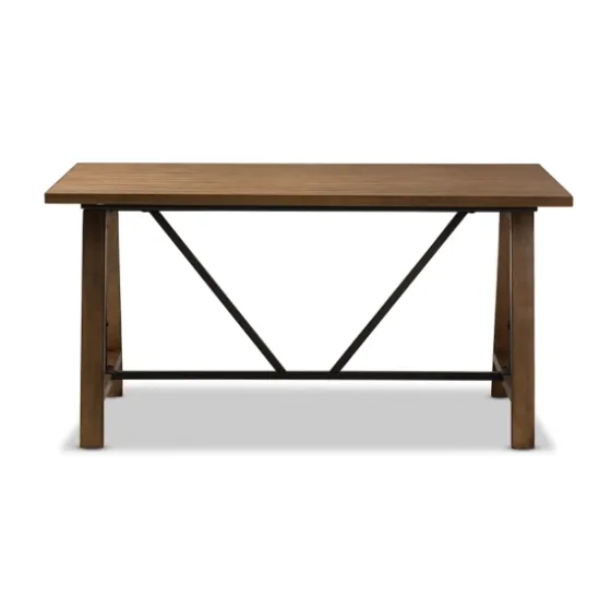 Brown Wood And Metal Linear Base Desk-Kirkland's Home New