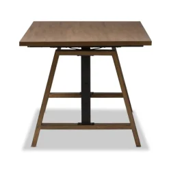 Brown Wood And Metal Linear Base Desk-Kirkland's Home New