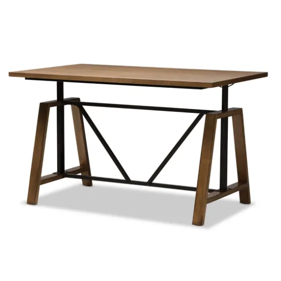 Brown Wood And Metal Linear Base Desk-Kirkland's Home New
