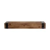 Brown Wood And Metal Shelf, 24 In.-Kirkland's Home Outlet