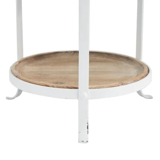 Brown Wood And Metal 3-Tier Side Table-Kirkland's Home Fashion