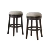 Brown Wood Backless Swivel 2-Pc. Bar Stool Set-Kirkland's Home Cheap
