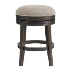 Brown Wood Backless Swivel 2-Pc. Counter Stool Set-Kirkland's Home Cheap