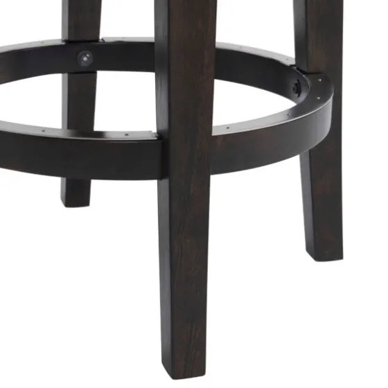 Brown Wood Backless Swivel 2-Pc. Counter Stool Set-Kirkland's Home Cheap