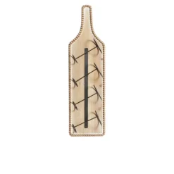 Brown Wood Bottle Frame Metal Bracket Wine Holder-Kirkland's Home Flash Sale