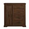 Brown Wood Cabinet And 4-Drawer Wardrobe-Kirkland's Home Discount