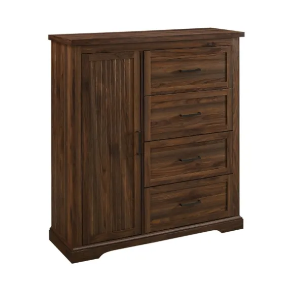 Brown Wood Cabinet And 4-Drawer Wardrobe-Kirkland's Home Discount