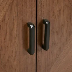 Brown Wood Frame Metal Base 2-Door Cabinet-Kirkland's Home Cheap
