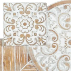 Brown Wood Geometric Layered Shapes Wall Plaque-Kirkland's Home Outlet