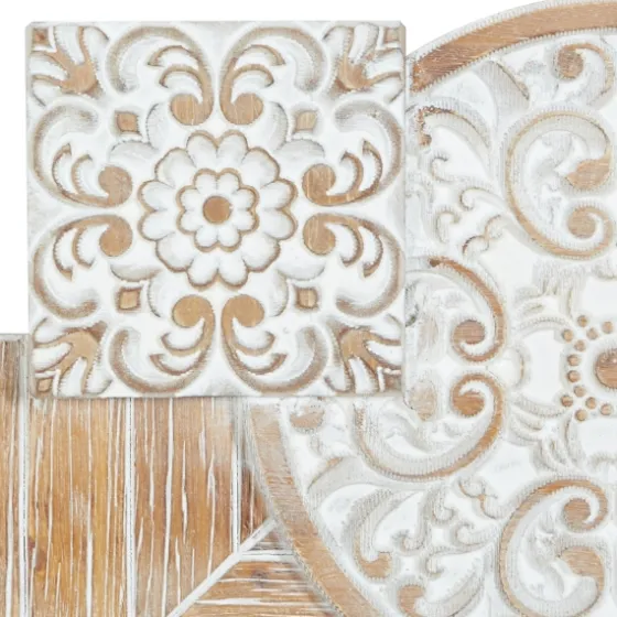 Brown Wood Geometric Layered Shapes Wall Plaque-Kirkland's Home Outlet