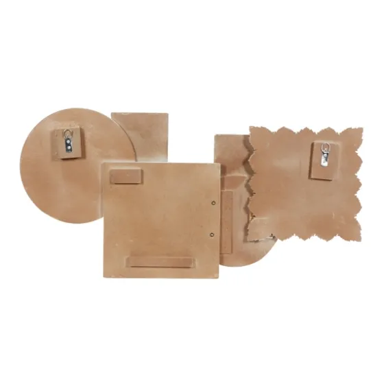 Brown Wood Geometric Layered Shapes Wall Plaque-Kirkland's Home Outlet