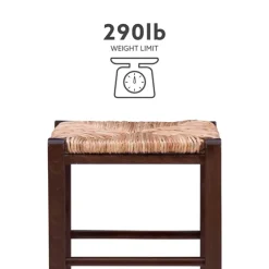 Brown Wood Grass Backless 2-Pc. Counter Stool Set-Kirkland's Home Discount