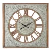 Brown Wood Gray Metal Cutout Wall Clock-Kirkland's Home Cheap