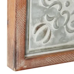 Brown Wood Gray Metal Cutout Wall Clock-Kirkland's Home Cheap
