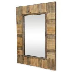 Brown Wood Paneled Frame Wall Mirror-Kirkland's Home Outlet