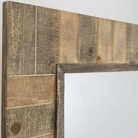 Brown Wood Paneled Frame Wall Mirror-Kirkland's Home Outlet
