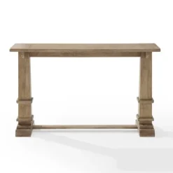 Brown Wood Pedestal Base Console Table-Kirkland's Home Cheap