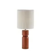 Brown Wood Pleated Shade Table Lamp-Kirkland's Home Flash Sale