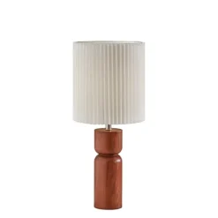 Brown Wood Pleated Shade Table Lamp-Kirkland's Home Flash Sale