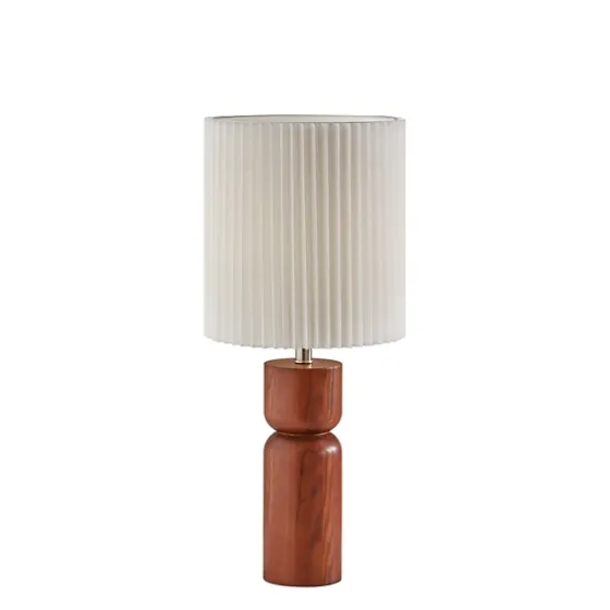 Brown Wood Pleated Shade Table Lamp-Kirkland's Home Flash Sale
