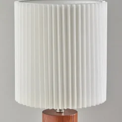 Brown Wood Pleated Shade Table Lamp-Kirkland's Home Flash Sale