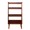 Brown Wood 4-Tier Mid Century Modern Bookshelf-Kirkland's Home Cheap