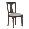 Brown Wood Upholstered Dining Chairs, Set Of 2-Kirkland's Home Online