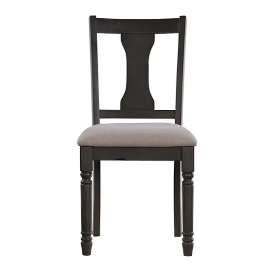 Brown Wood Upholstered Dining Chairs, Set Of 2-Kirkland's Home Online