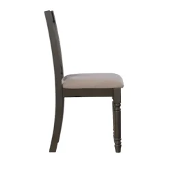 Brown Wood Upholstered Dining Chairs, Set Of 2-Kirkland's Home Online