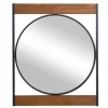 Brown Wooden Slats Round Frame Mirror-Kirkland's Home Best Sale