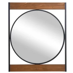 Brown Wooden Slats Round Frame Mirror-Kirkland's Home Best Sale