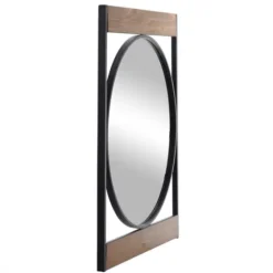 Brown Wooden Slats Round Frame Mirror-Kirkland's Home Best Sale