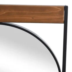 Brown Wooden Slats Round Frame Mirror-Kirkland's Home Best Sale