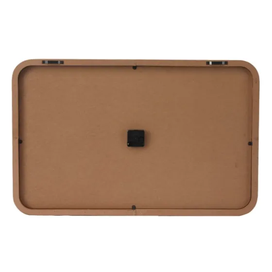 Brown World Map Rectangular Wall Clock-Kirkland's Home Store