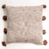 Brown Woven Pillow With Side Tassels-Kirkland's Home Shop