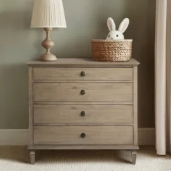 Brushed Birch 4-Drawer Wooden Dresser-Kirkland's Home New