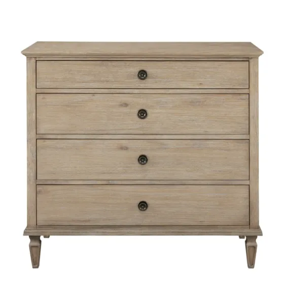 Brushed Birch 4-Drawer Wooden Dresser-Kirkland's Home New