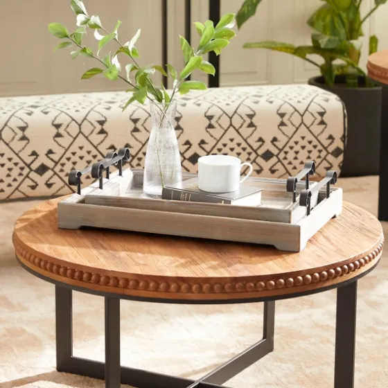 Brushed Distressed 2-Pc. Decorative Tray Set-Kirkland's Home Hot