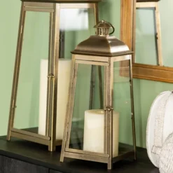 Brushed Ecru Lantern, 23 In.-Kirkland's Home Outlet